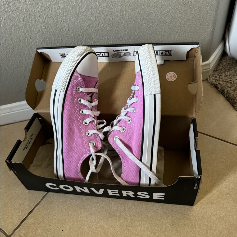 Peony Pink Converse All Star shoes
